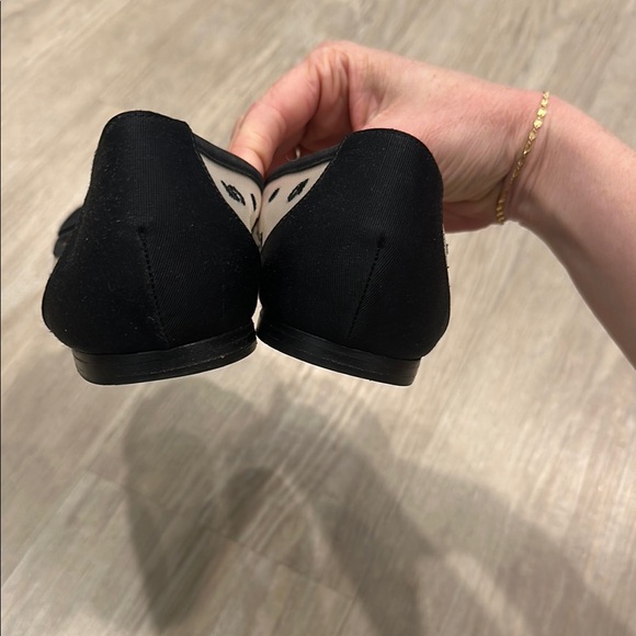 Chanel Black Polka Dot Bow Flats - Picture 3 of 4